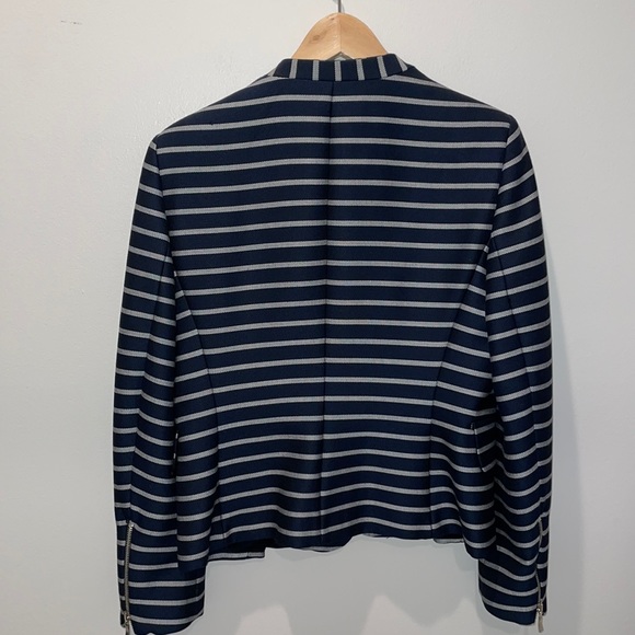 Zara Dark Blue striped blazer - Picture 3 of 5